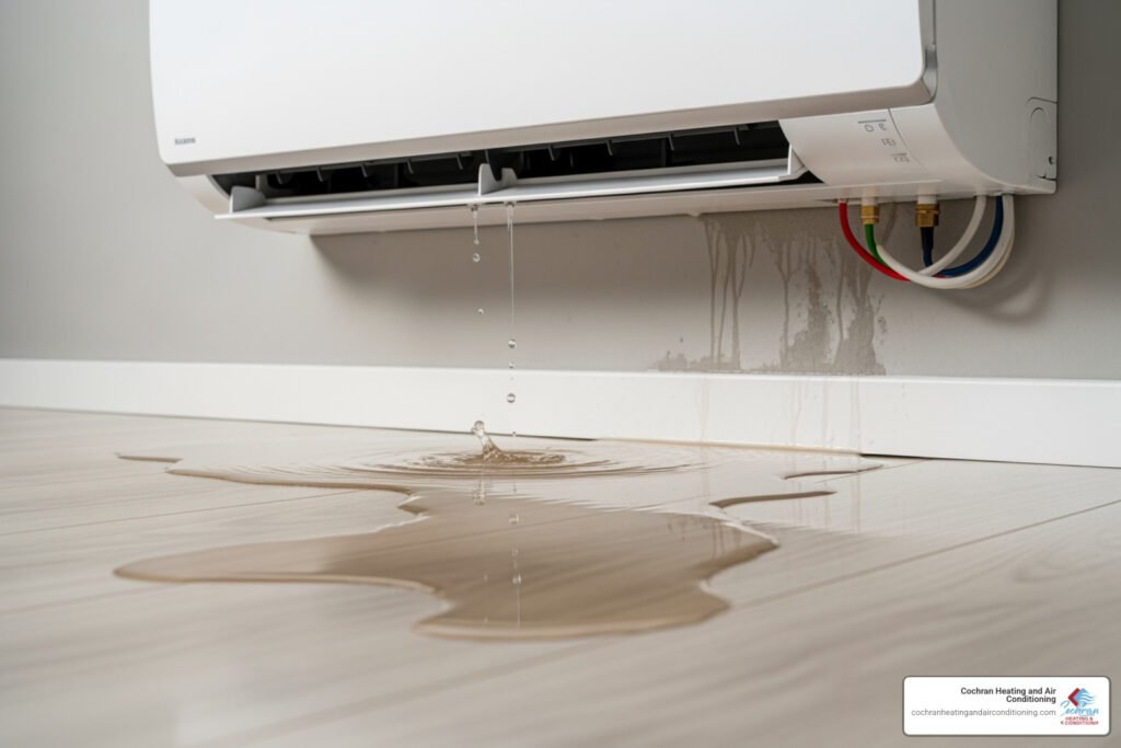 AC unit leaking water